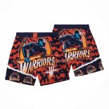 Pantaloncini Golden State Warriors Mitchell & Ness Arancione Blu