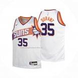 Maglia Bambino Phoenix Suns Kevin Durant NO 35 Association 2023-24 Bianco