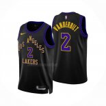 Maglia Los Angeles Lakers Jarred Vanderbilt NO 2 Citta 2023-24 Nero