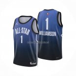 Maglia All Star 2023 New Orleans Pelicans Zion Williamson NO 1 Blu