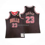 Maglia Chicago Bulls Michael Jordan NO 23 Mitchell & Ness Nero