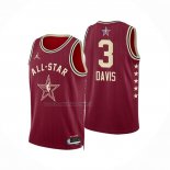 Maglia All Star 2024 Los Angeles Lakers Anthony Davis NO 3 Rosso