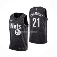 Maglia Brooklyn Nets Iman Shumpert NO 21 Earned 2020-21 Nero