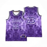 Maglia Los Angeles Lakers LeBron James NO 23 Select Series 2023 Viola
