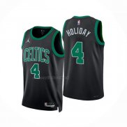 Maglia Boston Celtics Jrue Holiday NO 4 Statement 2022-23 Nero