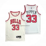 Maglia Chicago Bulls Scottie Pippen NO 33 Association 2021 Bianco
