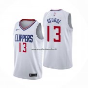 Maglia Los Angeles Clippers Paul George NO 13 Association 2017-18 Bianco