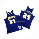 Maglia Los Angeles Lakers Kobe Bryant NO 24 Mitchell & Ness 2007-08 Viola