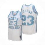 Maglia NCAA North Carolina Tar Heels Michael Jordan NO 23 Mitchell & Ness 1983-84 Bianco