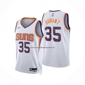Maglia Phoenix Suns Kevin Durant NO 35 Association Bianco