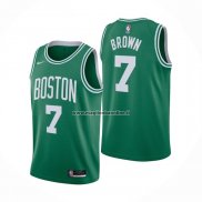 Maglia Boston Celtics Jaylen Brown NO 7 Icon 2020-21 Verde