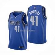 Maglia Dallas Mavericks Dirk Nowitzki NO 41 Icon Blu