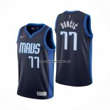 Maglia Dallas Mavericks Luka Doncic NO 77 Earned 2020-21 Blu