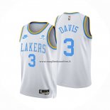 Maglia Los Angeles Lakers Anthony Davis NO 3 Classic 2022-23 Bianco