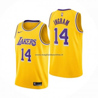 Maglia Los Angeles Lakers Brandon Ingram NO 14 Icon Giallo