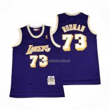 Maglia Los Angeles Lakers Dennis Rodman NO 73 Mitchell & Ness 1998-99 Viola