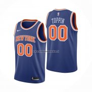 Maglia New York Knicks Obi Toppin NO 00 Icon 2020-21 Blu