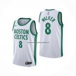 Maglia Boston Celtics Kemba Walker NO 8 Citta 2020-21 Bianco