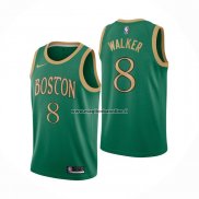 Maglia Boston Celtics Kemba Walker NO 8 Citta Verde