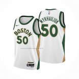 Maglia Boston Celtics Sviatoslav Mykhailiuk NO 50 Citta 2023-24 Bianco