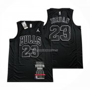 Maglia Chicago Bulls Michael Jordan NO 23 MVP Nero