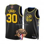 Maglia Golden State Warriors Stephen Curry NO 30 Citta 2022 NBA Finals Nero