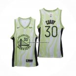 Maglia Golden State Warriors Stephen Curry NO 30 Fashion Royalty Verde
