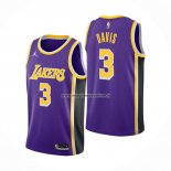 Maglia Los Angeles Lakers Anthony Davis NO 3 Statement 2021-22 Viola