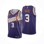 Maglia Phoenix Suns Bradley Beal NO 3 Icon 2023-24 Viola
