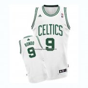 Maglias Boston Celtics Rajon Rondo NO 9 Bianco