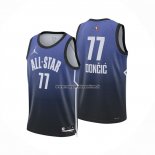 Maglia All Star 2023 Dallas Mavericks Luka Doncic NO 77 Blu