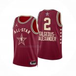 Maglia All Star 2024 Oklahoma City Thunder Shai-Gilgeous Alexander NO 2 Rosso