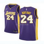 Maglia Bambino Los Angeles Lakers Kobe Bryant NO 24 Stateuomot 2017-18 Viola