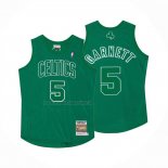 Maglia Boston Celtics Kevin Garnett NO 5 Mitchell & Ness 2012 Verde