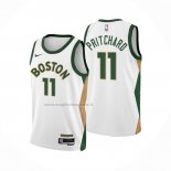 Maglia Boston Celtics Payton Pritchard NO 11 Citta 2023-24 Bianco