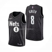 Maglia Brooklyn Nets Jeff Green NO 8 Earned 2020-21 Nero