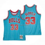 Maglia Chicago Bulls Scottie Pippen NO 33 Mitchell & Ness 1995-96 Blu