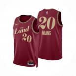 Maglia Cleveland Cavaliers Georges Niang NO 20 Citta 2023-24 Rosso