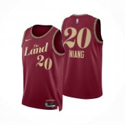 Maglia Cleveland Cavaliers Georges Niang NO 20 Citta 2023-24 Rosso