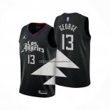 Maglia Los Angeles Clippers Paul George NO 13 Statement 2022-23 Negro