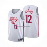 Maglia Philadelphia 76ers Tobias Harris NO 12 Citta 2022-23 Bianco
