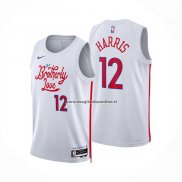 Maglia Philadelphia 76ers Tobias Harris NO 12 Citta 2022-23 Bianco