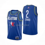 Maglia All Star 2020 Los Angeles Clippers Kawhi Leonard NO 2 Blu