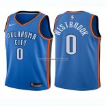 Maglia Bambino Oklahoma City Thunder Russell Westbrook NO 0 Icon 2017-18 Blu