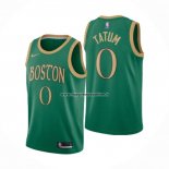 Maglia Boston Celtics Jayson Tatum NO 0 Citta Verde