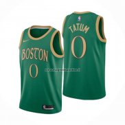 Maglia Boston Celtics Jayson Tatum NO 0 Citta Verde