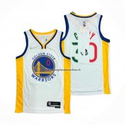 Maglia Golden State Warriors Stephen Curry NO 30 2022 Slam Dunk Special Mexico Edition Bianco