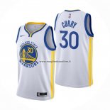 Maglia Golden State Warriors Stephen Curry NO 30 Association 2020-21 Bianco