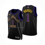 Maglia Los Angeles Lakers D'Angelo Russell NO 1 Citta 2023-24 Nero