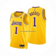 Maglia Los Angeles Lakers D'Angelo Russell NO 1 Icon Giallo
